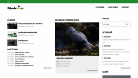 What Prirodainfo.cz website looked like in 2019 (4 years ago)