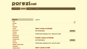 What Porezi.net website looked like in 2019 (4 years ago)