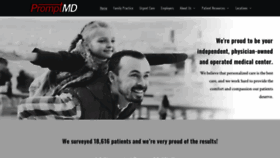 What Promptmd.com website looked like in 2019 (4 years ago)
