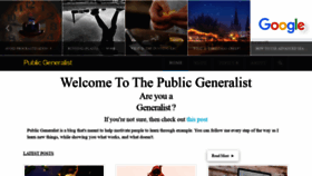 What Publicgeneralist.com website looked like in 2019 (6 years ago)