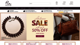 What Piajewellery.com website looked like in 2019 (4 years ago)
