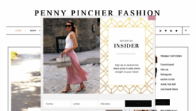 What Pennypincherfashion.com website looked like in 2019 (4 years ago)