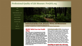 What Proqol.org website looked like in 2019 (4 years ago)