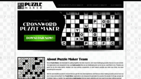 What Puzzlemaker.biz website looked like in 2019 (4 years ago)