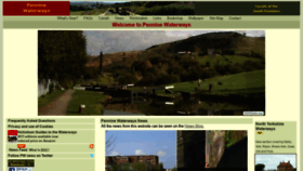 What Penninewaterways.co.uk website looked like in 2019 (5 years ago)