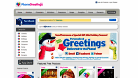What Phonegreetings.com website looked like in 2019 (4 years ago)