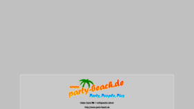 What Party-beach.de website looked like in 2019 (4 years ago)