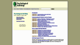 What Psychologicalselfhelp.org website looked like in 2019 (4 years ago)
