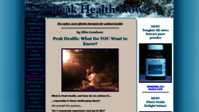 What Peakhealthnow.com website looked like in 2019 (4 years ago)