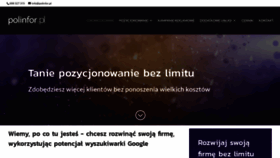 What Polinfor.pl website looked like in 2019 (4 years ago)