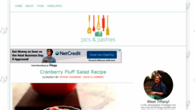 What Picsandpastries.com website looked like in 2019 (4 years ago)