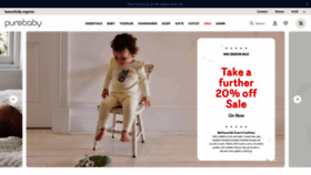 What Purebaby.com.au website looked like in 2019 (4 years ago)