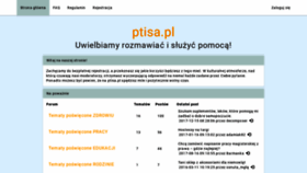 What Ptisa.pl website looked like in 2019 (4 years ago)