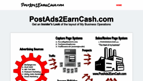 What Postads2earncash.com website looked like in 2019 (4 years ago)
