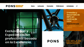 What Ponsescueladenegocios.com website looked like in 2019 (4 years ago)