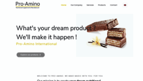 What Pro-amino.com website looked like in 2019 (4 years ago)