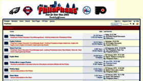 What Philaphans.com website looked like in 2019 (4 years ago)