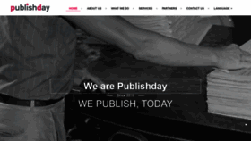 What Publishday.com website looked like in 2019 (4 years ago)