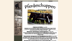 What Pferdeschuppen.de website looked like in 2019 (4 years ago)