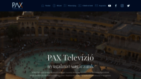 What Pax-tv.hu website looked like in 2019 (4 years ago)