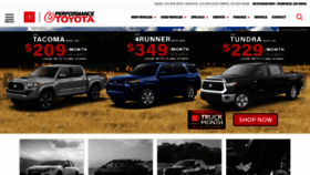 What Performancetoyotastore.com website looked like in 2019 (4 years ago)