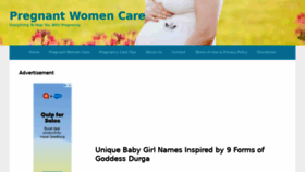 What Pregnantwomencare.com website looked like in 2019 (4 years ago)