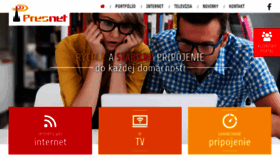 What Presnet.sk website looked like in 2019 (4 years ago)