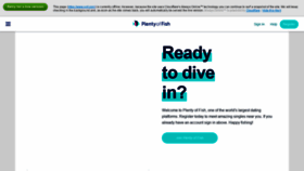 What Plentyoffish.com.au website looked like in 2019 (4 years ago)