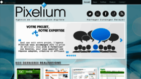 What Pixelium.fr website looked like in 2019 (4 years ago)