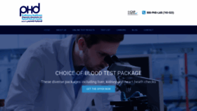 What Phd-laboratories.com website looked like in 2019 (4 years ago)