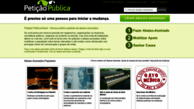 What Peticaopublica.com.br website looked like in 2019 (4 years ago)