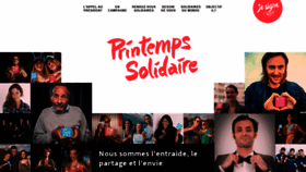 What Printemps-solidaire.fr website looked like in 2019 (4 years ago)