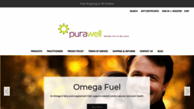 What Purawell.com website looked like in 2019 (4 years ago)