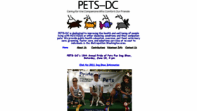 What Petsdc.org website looked like in 2019 (4 years ago)