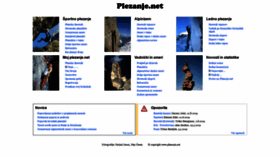 What Plezanje.net website looked like in 2019 (4 years ago)
