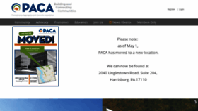What Pacaweb.org website looked like in 2019 (4 years ago)
