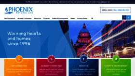 What Phoenixnaturalgas.com website looked like in 2019 (4 years ago)