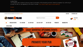 What Promoteyourpub.co.uk website looked like in 2019 (4 years ago)
