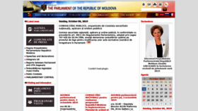 What Parlament.md website looked like in 2019 (6 years ago)