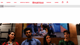 What Parthasonline.com website looked like in 2019 (4 years ago)