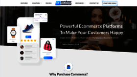 What Purchasecommerce.com website looked like in 2019 (4 years ago)