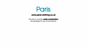 What Paris-clothing.co.uk website looked like in 2019 (4 years ago)
