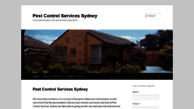 What Pestcontrolservicessydney.com.au website looked like in 2019 (4 years ago)