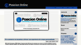 What Posiciononline.com website looked like in 2019 (4 years ago)