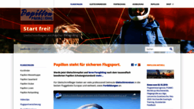 What Papillon-flugschulen.de website looked like in 2019 (4 years ago)