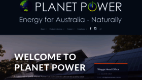 What Planetpower.com.au website looked like in 2019 (4 years ago)