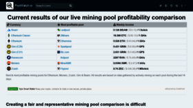 What Poolwatch.io website looked like in 2019 (4 years ago)