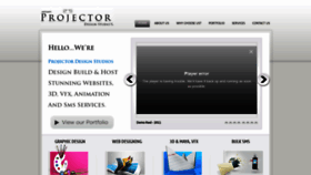 What Projectorproductions.com website looked like in 2019 (4 years ago)