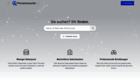 What Personensuche.de website looked like in 2019 (4 years ago)