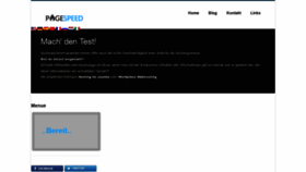 What Pagespeed.de website looked like in 2019 (4 years ago)